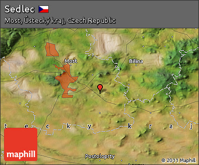 Satellite Map of Sedlec