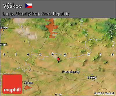 Satellite Map of Výškov