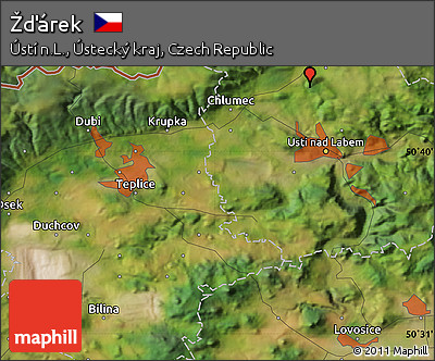 Satellite Map of Žďárek