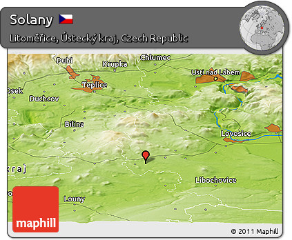 Physical Panoramic Map of Solany
