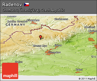 Physical Panoramic Map of Radenov