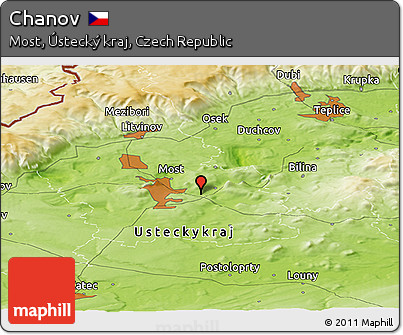 Physical Panoramic Map of Chanov