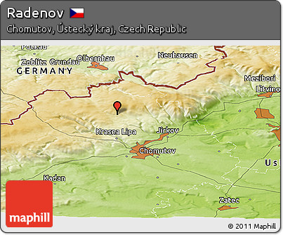 Physical Panoramic Map of Radenov