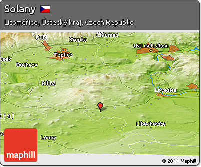 Physical Panoramic Map of Solany