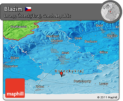 Political Panoramic Map of Blažim