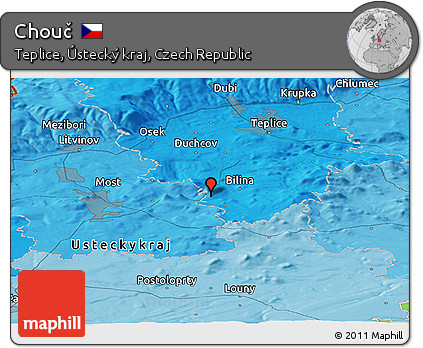 Political Panoramic Map of Chouč