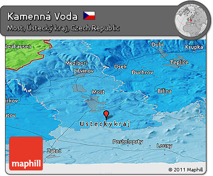Political Panoramic Map of Kamenná Voda