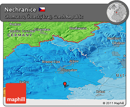 Political Panoramic Map of Nechranice