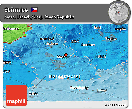 Political Panoramic Map of Střimice