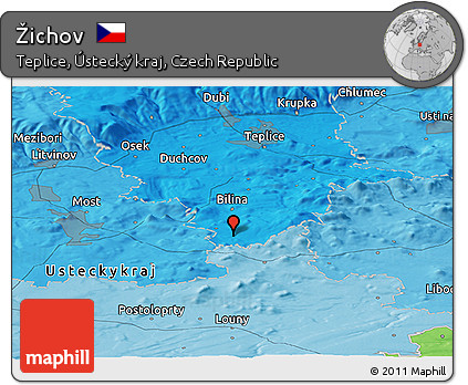 Political Panoramic Map of Žichov