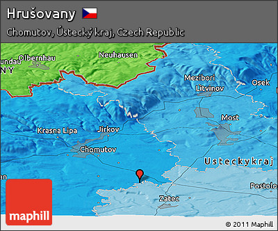 Political Panoramic Map of Hrušovany