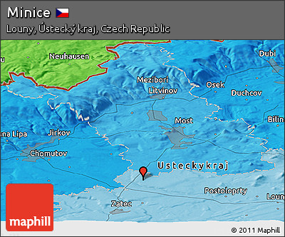Political Panoramic Map of Minice