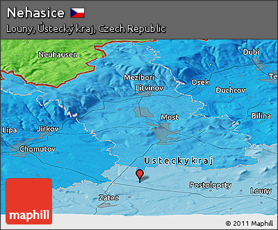 Political Panoramic Map of Nehasice