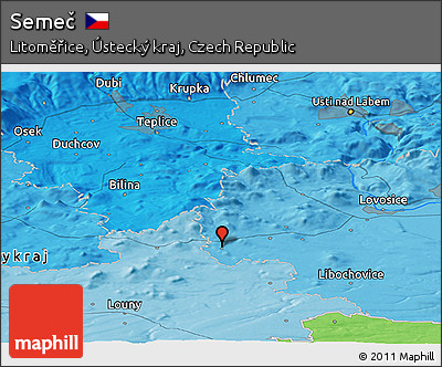 Political Panoramic Map of Semeč