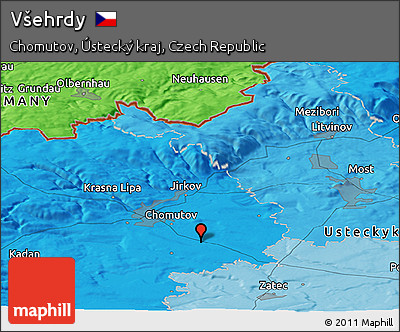 Political Panoramic Map of Všehrdy
