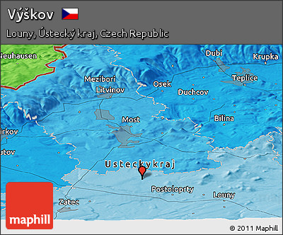 Political Panoramic Map of Výškov