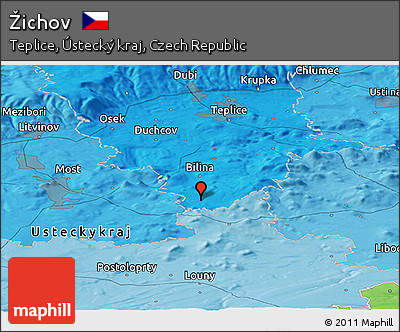 Political Panoramic Map of Žichov