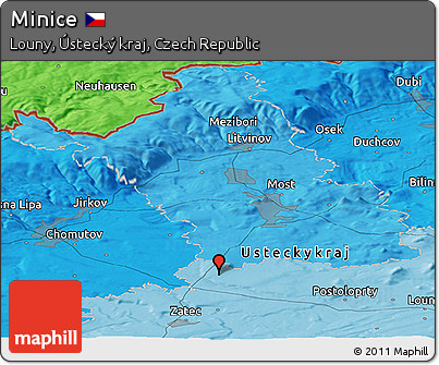 Political Panoramic Map of Minice