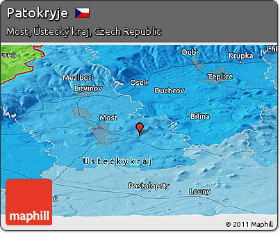 Political Panoramic Map of Patokryje