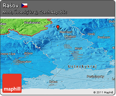 Political Panoramic Map of Rašov