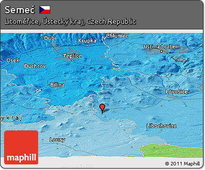 Political Panoramic Map of Semeč