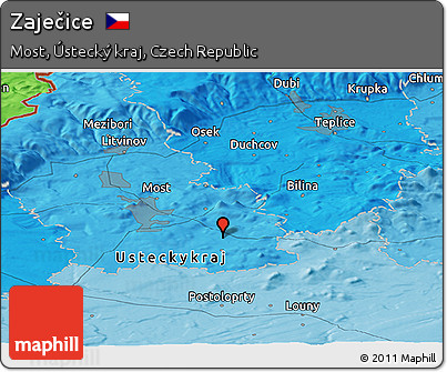 Political Panoramic Map of Zaječice