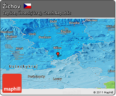 Political Panoramic Map of Žichov