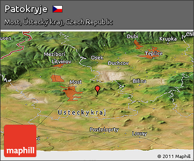 Satellite Panoramic Map of Patokryje