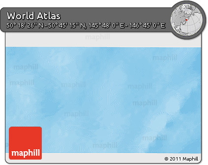 Physical 3D Map of the Area around 50° 31' 50" N, 146° 16' 30" E