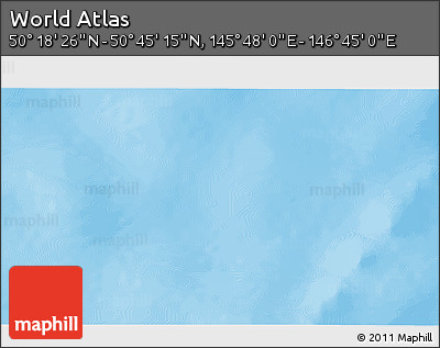 Physical 3D Map of the Area around 50° 31' 50" N, 146° 16' 30" E