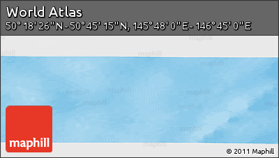Physical Panoramic Map of the Area around 50° 31' 50" N, 146° 16' 30" E