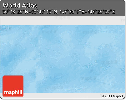 Physical 3D Map of the Area around 50° 31' 50" N, 147° 58' 29" E