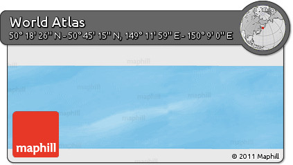 Physical Panoramic Map of the Area around 50° 31' 50" N, 149° 40' 30" E