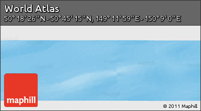 Physical Panoramic Map of the Area around 50° 31' 50" N, 149° 40' 30" E
