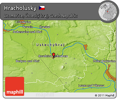 Physical 3D Map of Hracholusky