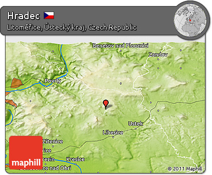 Physical 3D Map of Hradec