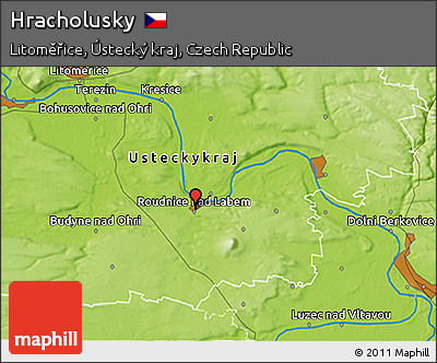 Physical 3D Map of Hracholusky