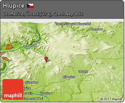 Physical 3D Map of Hlupice