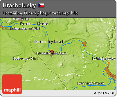 Physical 3D Map of Hracholusky