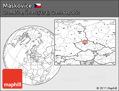 Blank Location Map of Maškovice