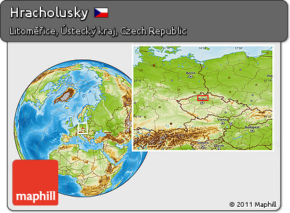 Physical Location Map of Hracholusky