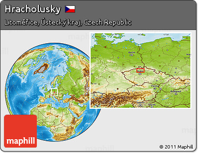Physical Location Map of Hracholusky