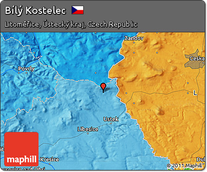 Political Map of Bílý Kostelec