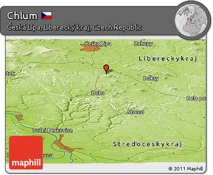 Physical Panoramic Map of Chlum