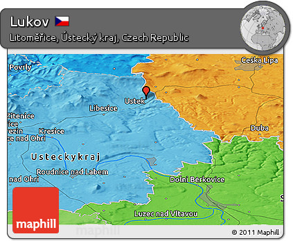 Political Panoramic Map of Lukov