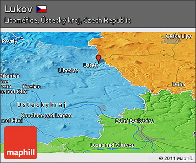 Political Panoramic Map of Lukov