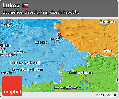Political Panoramic Map of Lukov