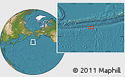 Satellite Location Map of the area around 50° 31' 50" N, 174° 10' 30" W