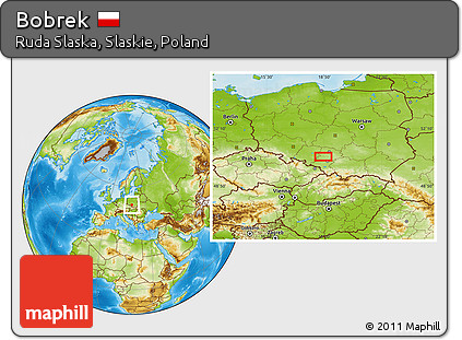 Physical Location Map of Bobrek