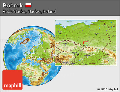 Physical Location Map of Bobrek